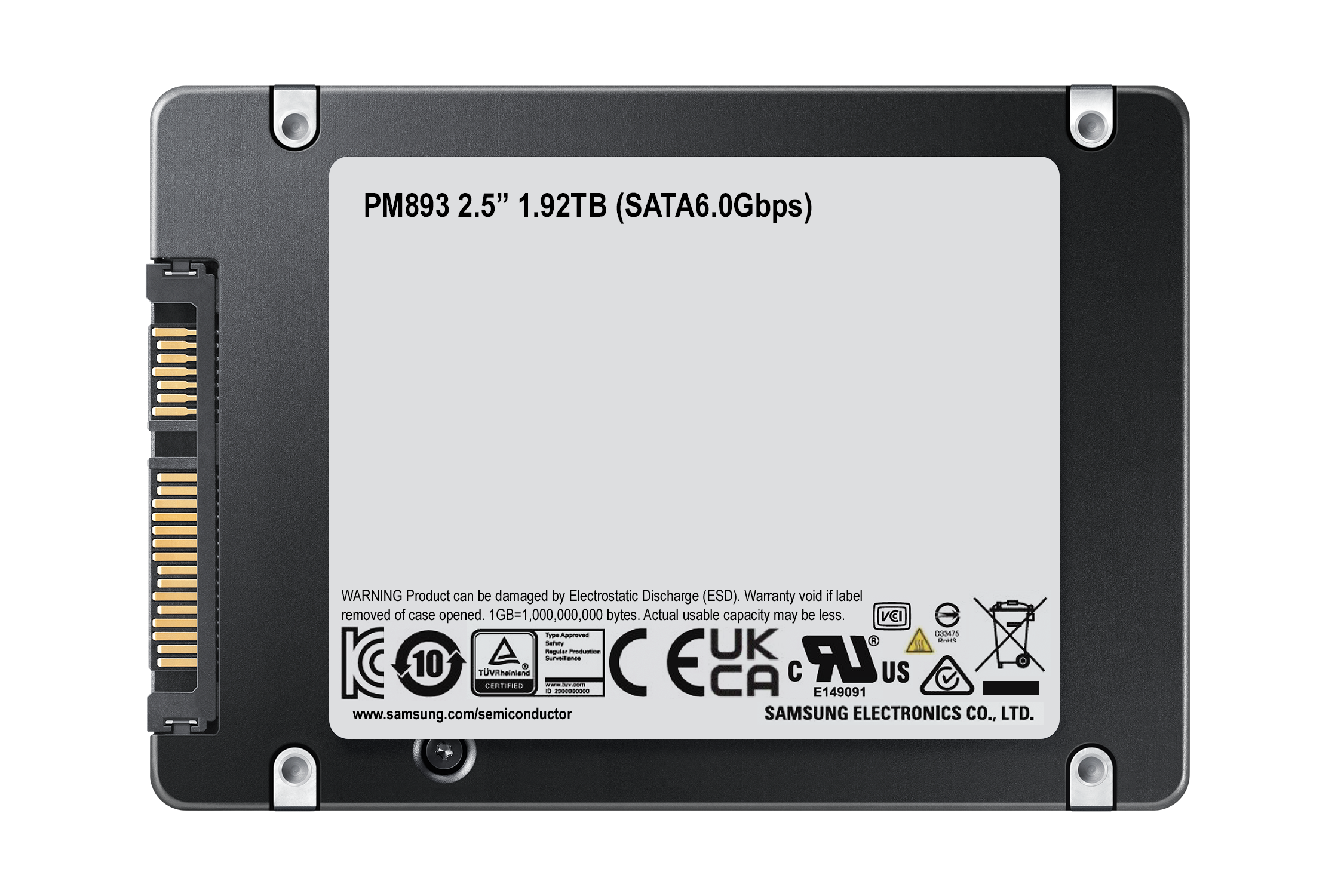 Samsung PM893 1.92TB SATA 2.5 SSD 5