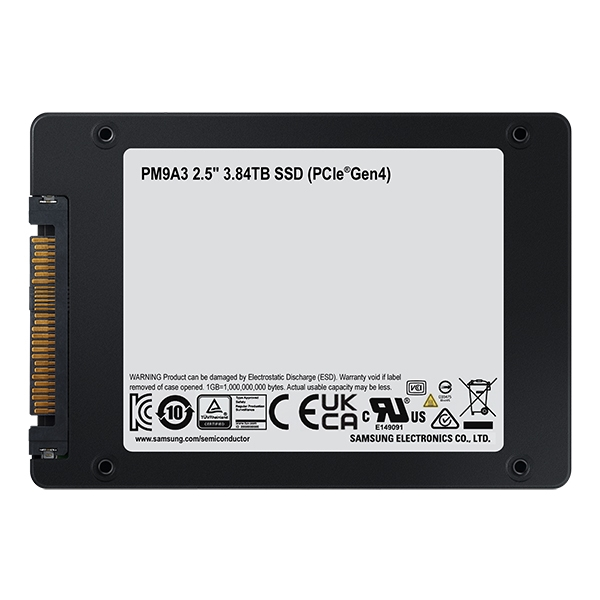 Samsung PM9A3 3.84TB NVMe U.2 SSD 5