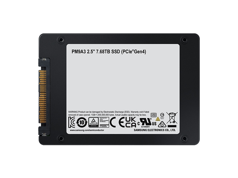 Samsung PM9A3 7.68TB NVMe U.2 SSD 6